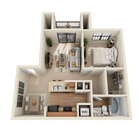 a bedroom floor plan is shown in this image